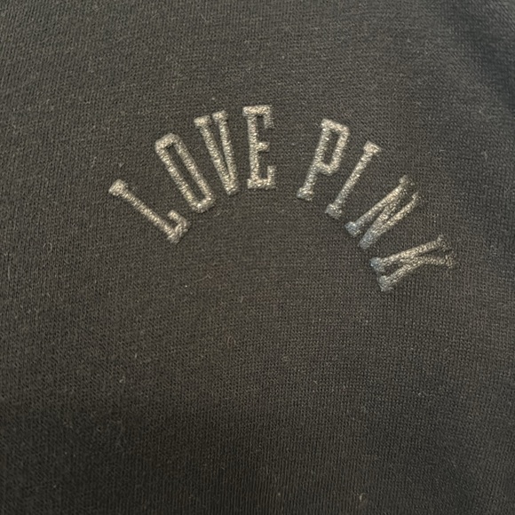 Black vneck cotton sweatshirt - Picture 4 of 5